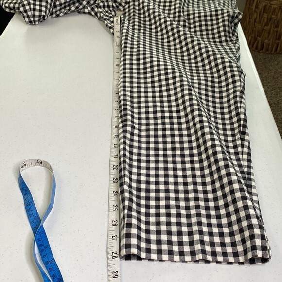 Talbots Hampshire Gingham Ankle Pants Straight Leg Stretch High Waist Soft - Picture 11 of 16